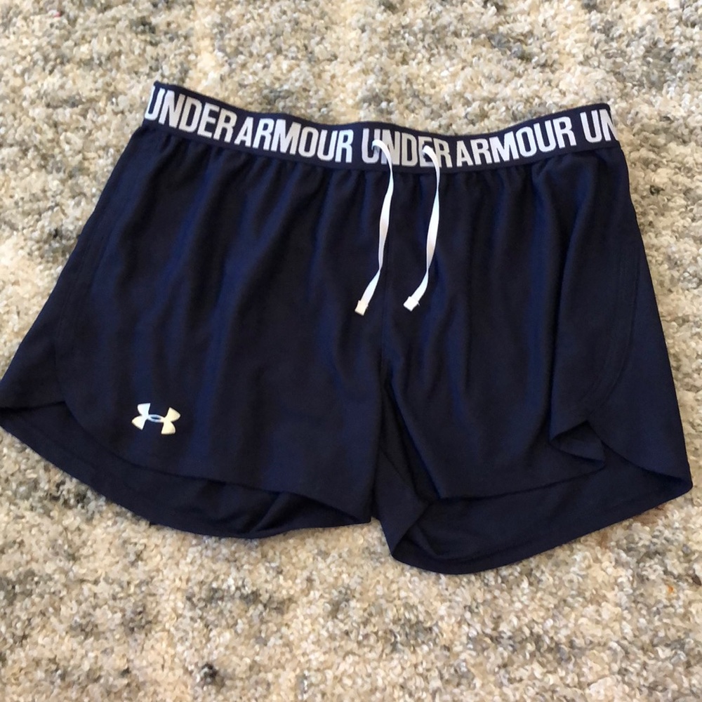 Navy athletic shorts
